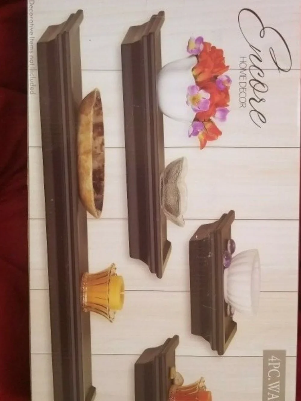 New! Two Sets of 4pc Always Home Encore Black Floating Wall Shelfs